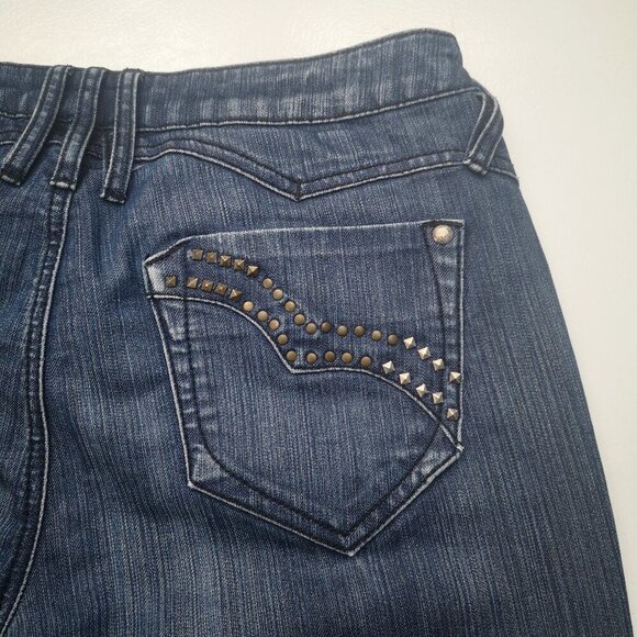 Pashu by Parasuco Ladies Size 10 Medium Wash Straight Leg Blue Jeans - Picture 9 of 14